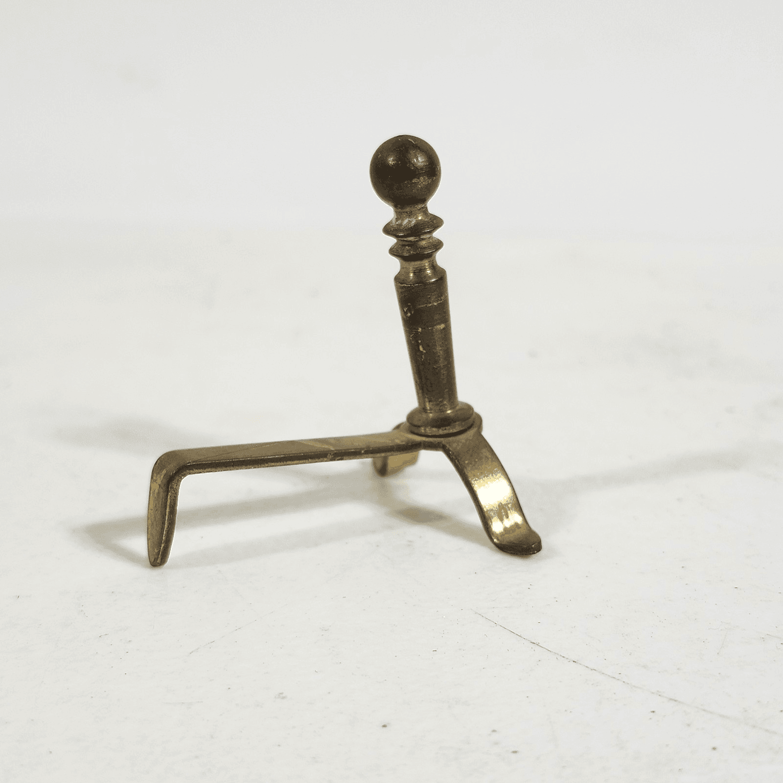 Dollhouse Miniature 1:12 Vintage Brass Fireplace Andiron