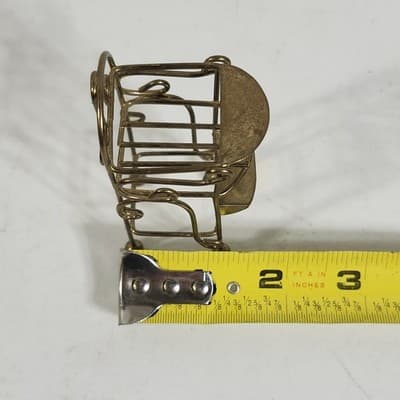 Vintage Miniature Brass Baby High Chair 1:12 Dollhouse Furniture - Thumbnail 7