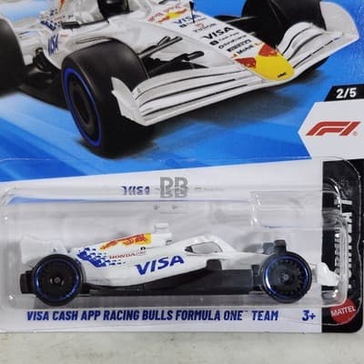 2026 Hot Wheels Visa Cash App Racing Bulls Formula One F1 Car 1/64 Toy NEW - Thumbnail 2