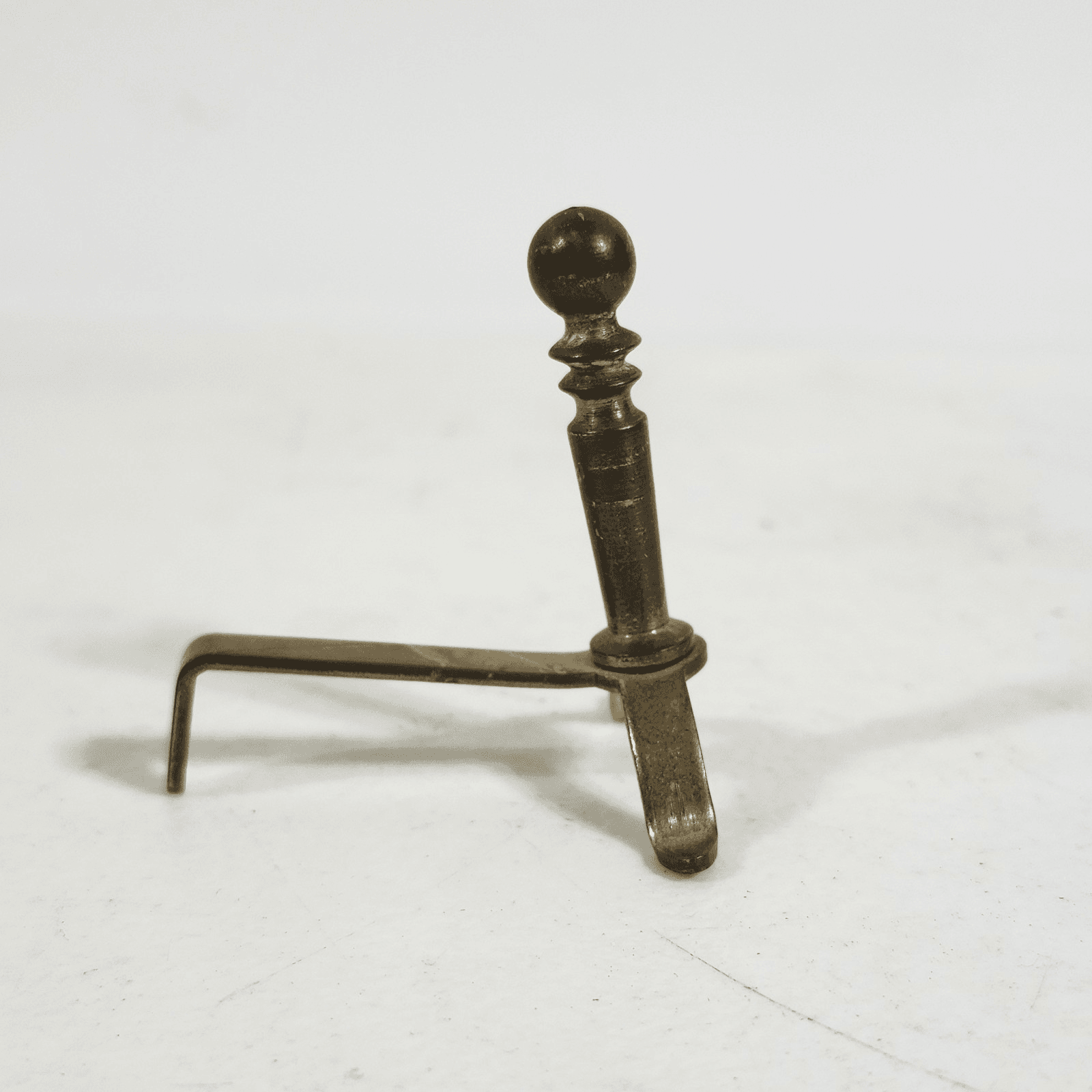 Dollhouse Miniature 1:12 Vintage Brass Fireplace Andiron - Thumbnail 3