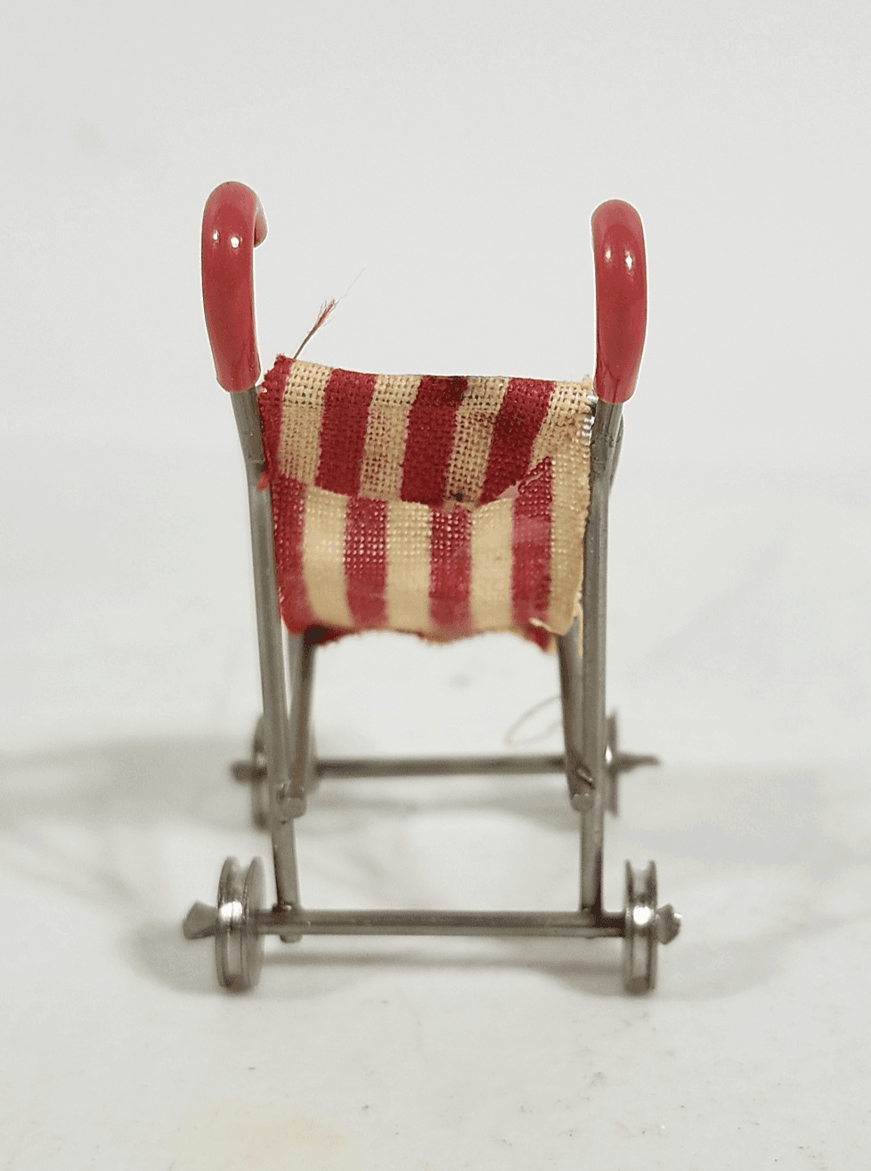 Dollhouse Miniature Stripes Baby Stroller Chair Buggy 1:12 Furniture Accessory - Thumbnail 4