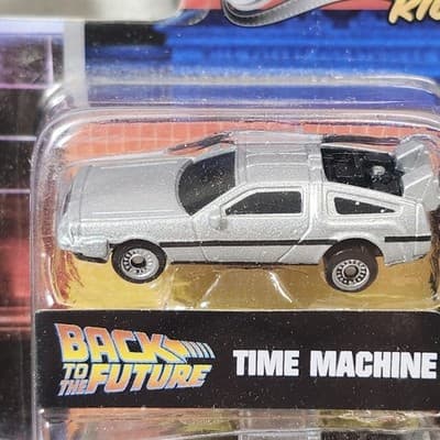 Jada Back to the Future 3-Pack Time Machine Nano Toy Vehicle Hollywood NEW - Thumbnail 2