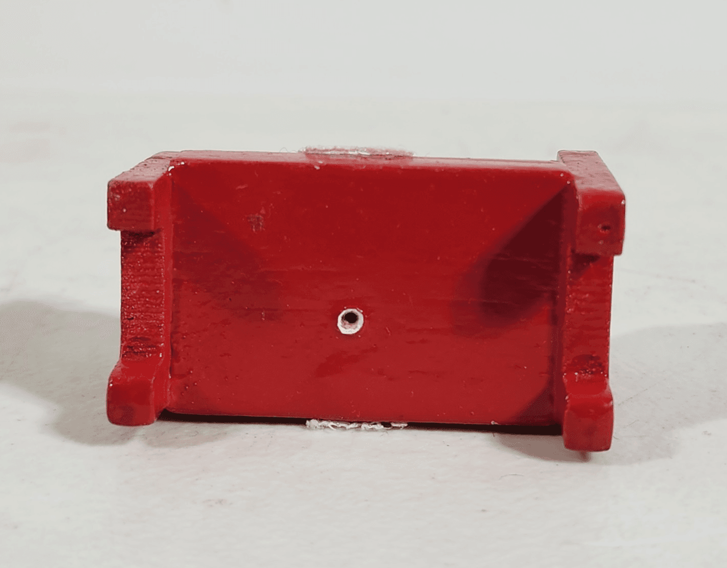 Painted Wooden Dollhouse Cradle and Doll Nursery Miniature Furniture - Thumbnail 8