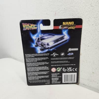 Jada Back to the Future 3-Pack Time Machine Nano Toy Vehicle Hollywood NEW - Thumbnail 6