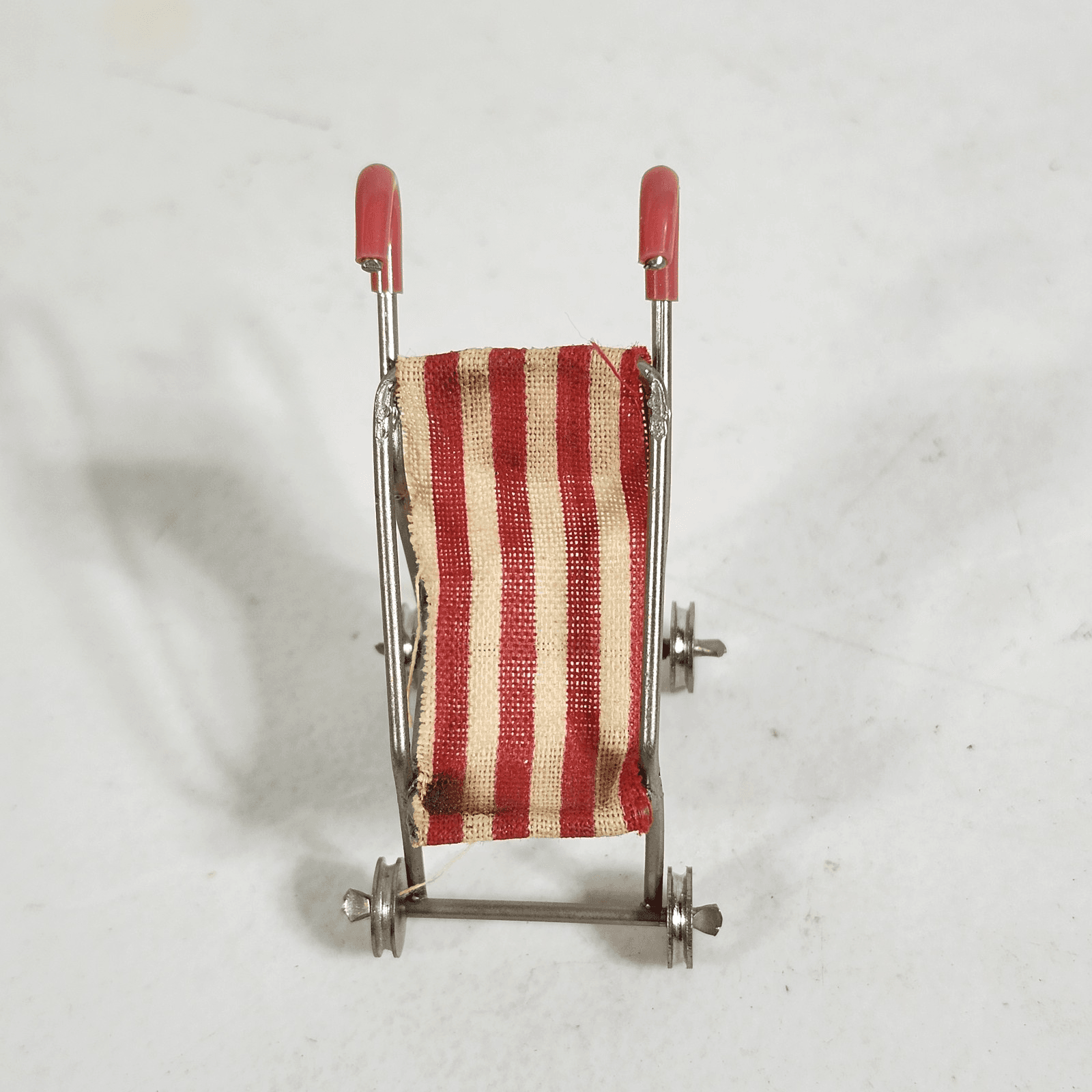 Dollhouse Miniature Stripes Baby Stroller Chair Buggy 1:12 Furniture Accessory - Thumbnail 5