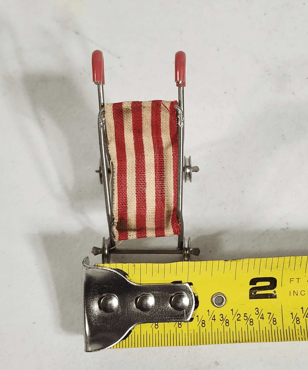 Dollhouse Miniature Stripes Baby Stroller Chair Buggy 1:12 Furniture Accessory - Thumbnail 6