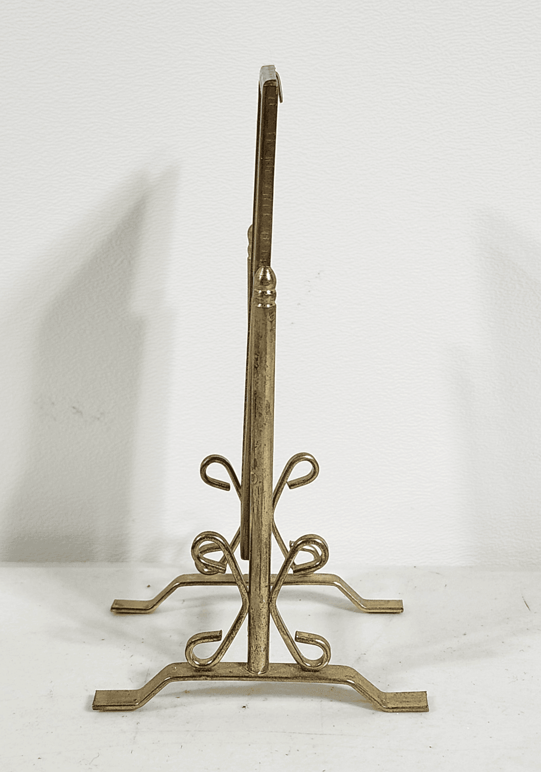 Vintage Dollhouse Miniature Mirror Floor Standing Swivel Brass Frame 1:12 - Thumbnail 3