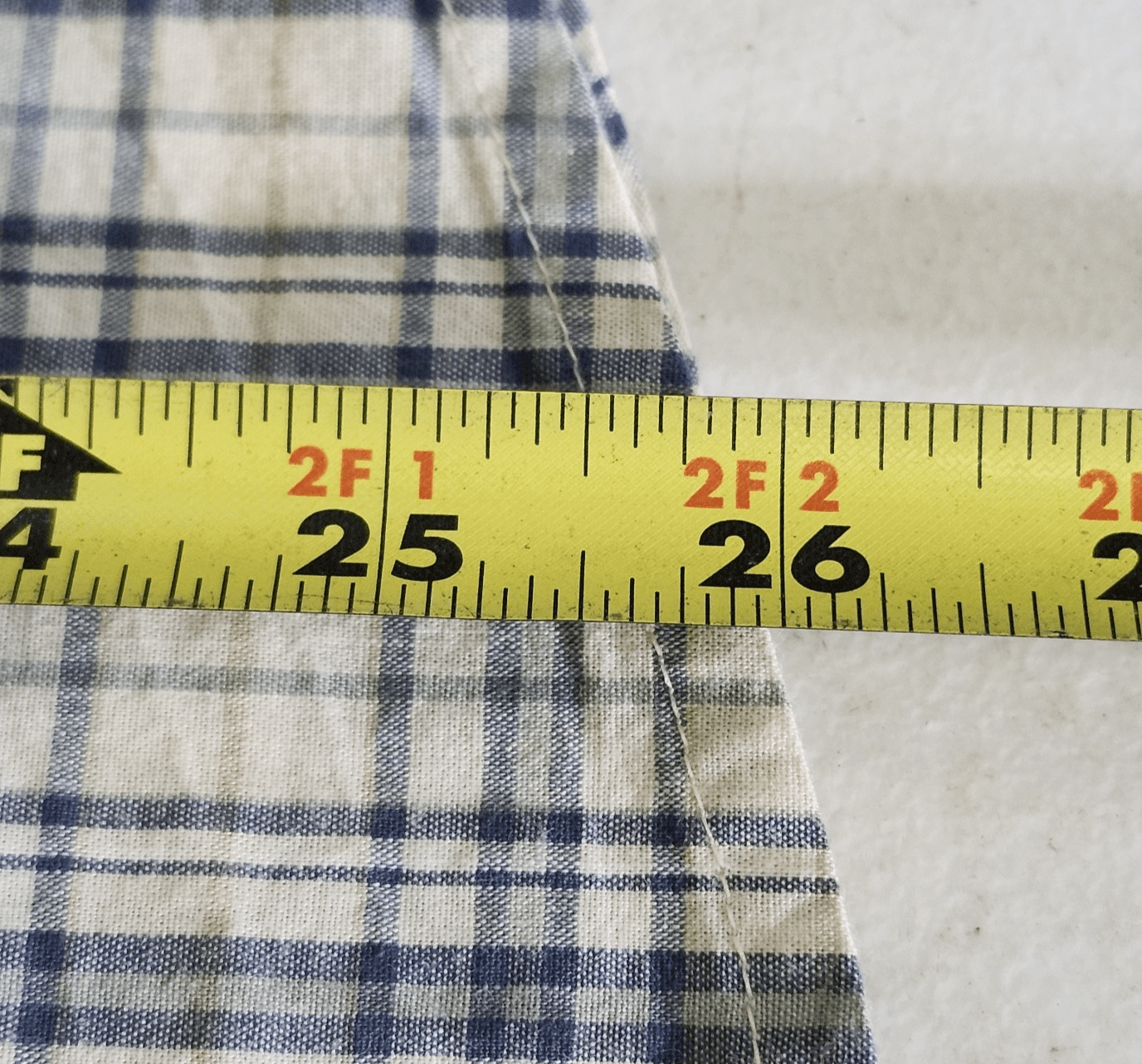 George Men's Small Button Up Shirt Long Sleeve Poplin Plaid NEW - Thumbnail 3