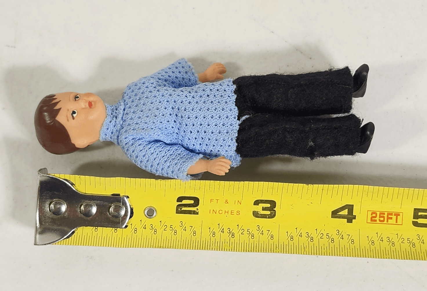 Vintage ARI German Rubber Doll 4" Wearing Clothes - Thumbnail 10