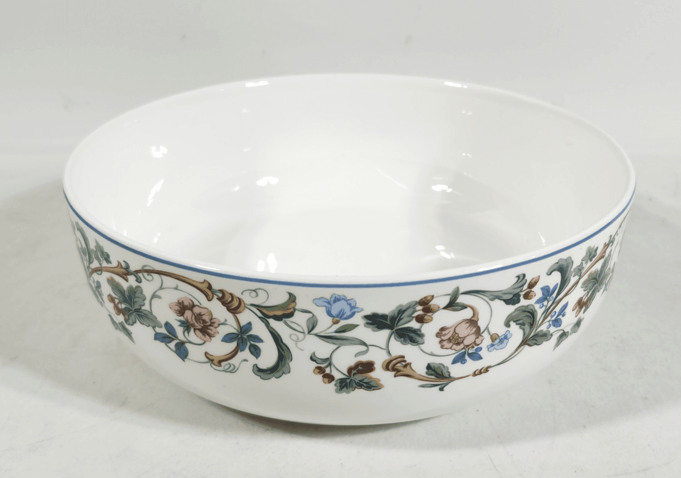 Mikasa Maxima Laureate Floral Serving Bowl 8.25" Japan Dinnerware - Thumbnail 3