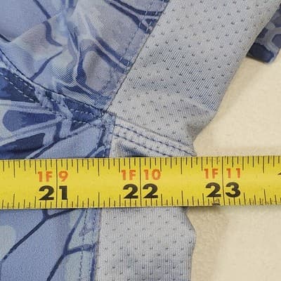 KOOFIN GEAR Performance Fishing Offshore Shirt Size XL Long Sleeve Blue - Thumbnail 2