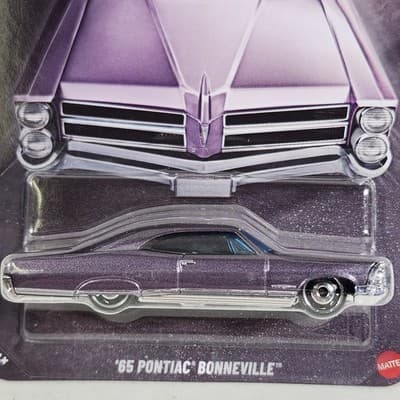 Hot Wheels '65 Pontiac Bonneville 2025 Silver Series Purple Car 1/64 Toy NEW - Thumbnail 2