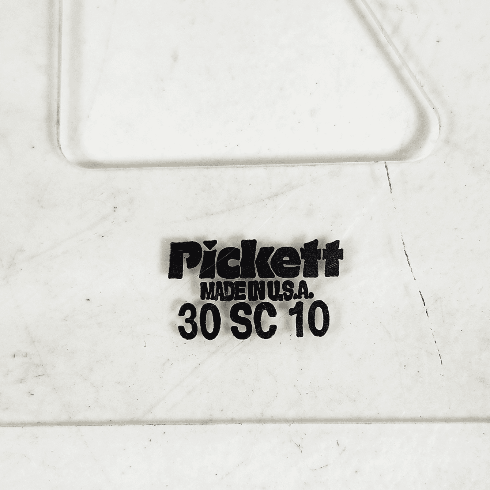Vintage Pickett Drafting Architect Tool 10” Triangle Hard Plastic Made In USA - Thumbnail 2