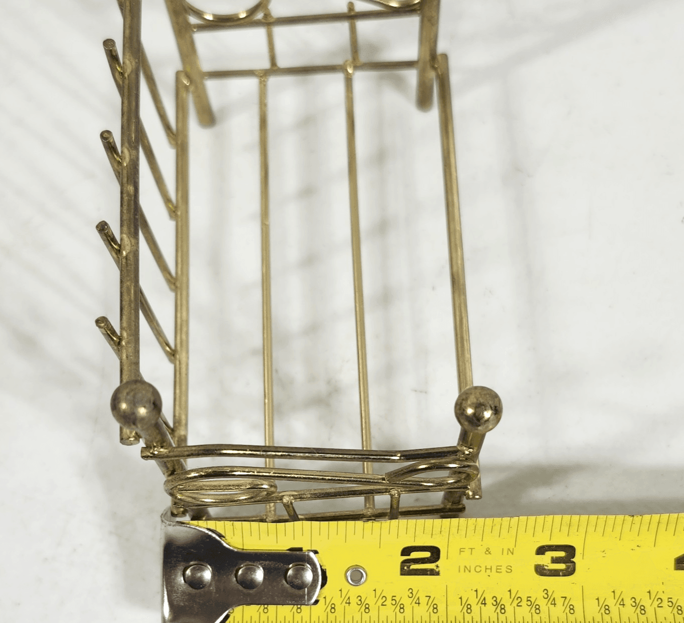 Artisan Dollhouse Miniature Brass Day Bed 1:12 Scale Furniture - Thumbnail 8