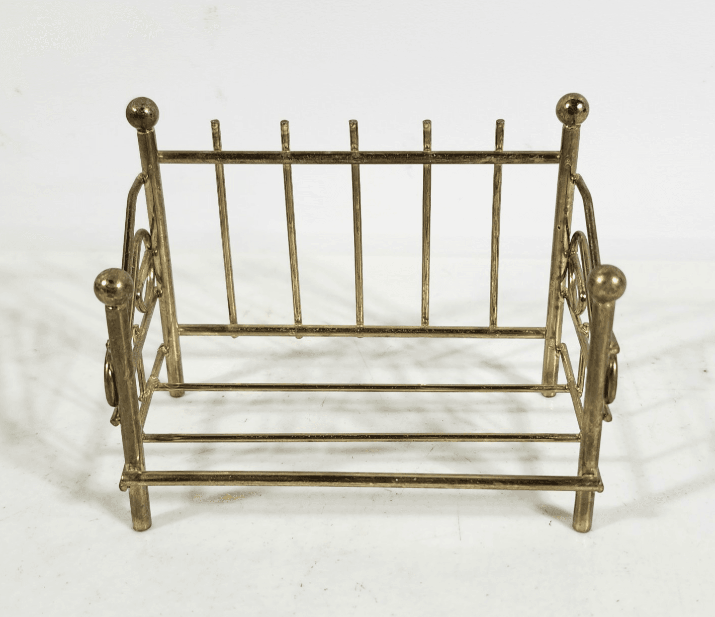 Artisan Dollhouse Miniature Brass Day Bed 1:12 Scale Furniture - Thumbnail 2