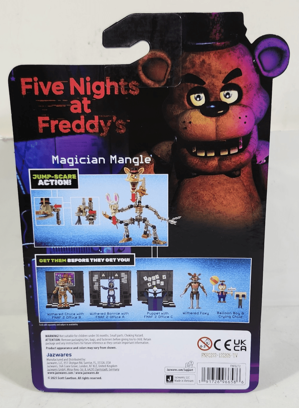 Jazwares Five Nights at Freddy’s FNAF Magician Mangle 5" Action Figure Toy NEW - Thumbnail 6