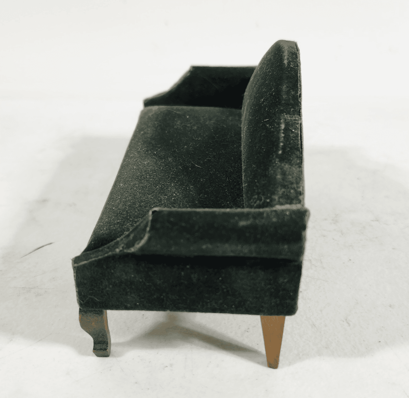 Antique Dollhouse Couch 6” Toy Furniture Green - Thumbnail 3