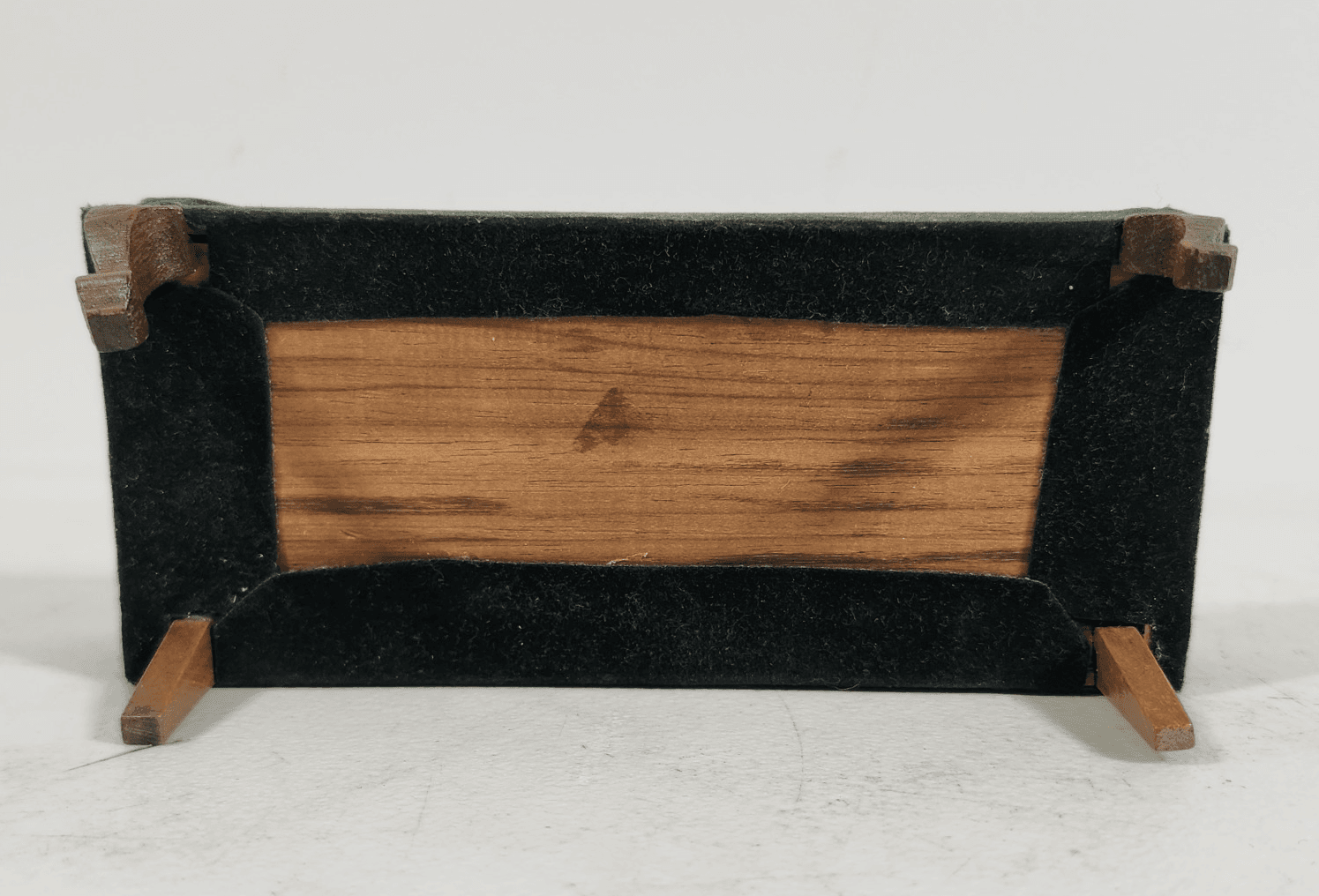 Antique Dollhouse Couch 6” Toy Furniture Green - Thumbnail 7