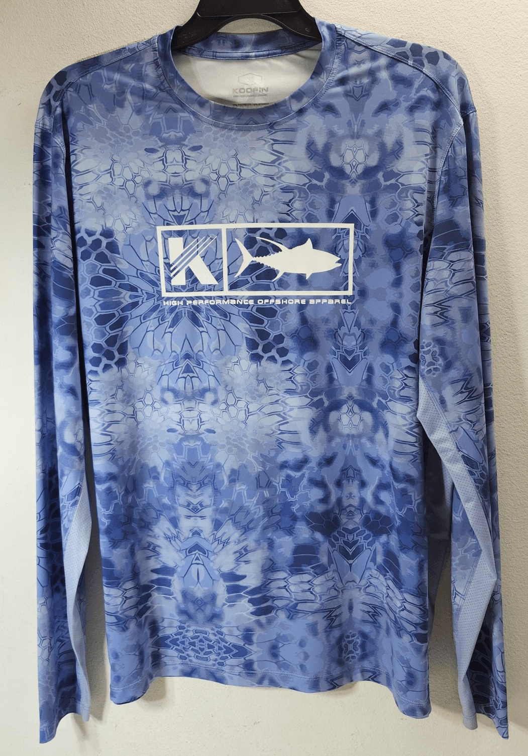 KOOFIN GEAR Performance Fishing Offshore Shirt Size XL Long Sleeve Blue - Thumbnail 5