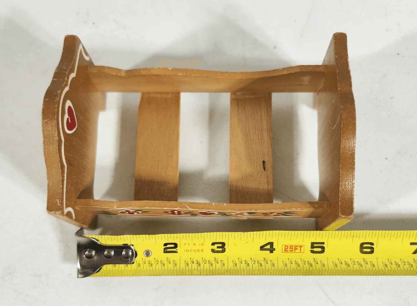 1/12 Miniature Vintage Wooden Bed Dollhouse Bedroom Furniture Toy Painted - Thumbnail 12