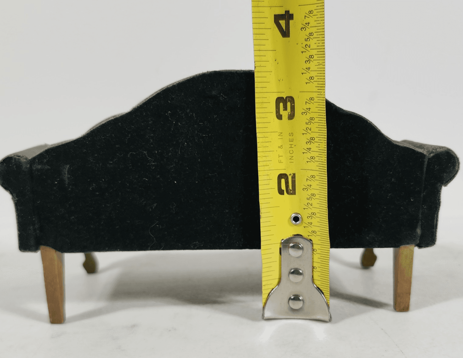 Antique Dollhouse Couch 6” Toy Furniture Green - Thumbnail 10