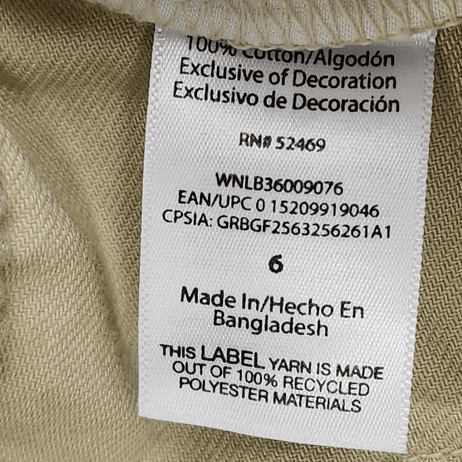 Carpenter Pants Boys 6 Beige Straight Stretch Waist With Pockets Wonder Nation - Thumbnail 8