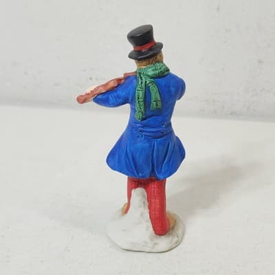 Russ Old Fashioned Christmas Porcelain Collection 9726 Man With Violin Figure - Thumbnail 7