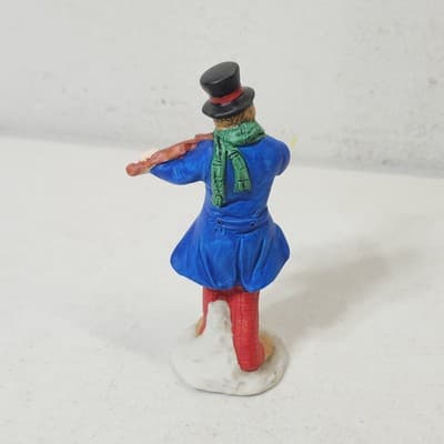 Russ Old Fashioned Christmas Porcelain Collection 9726 Man With Violin Figure - Thumbnail 8