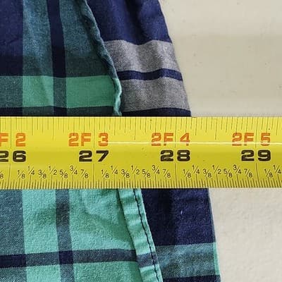 American Eagle Shirt Men's Large Plaid Prep Fit Button Down Long Sleeve - Thumbnail 3