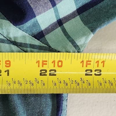 American Eagle Shirt Men's Large Plaid Prep Fit Button Down Long Sleeve - Thumbnail 2