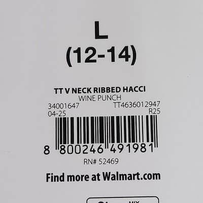 Time and Tru Women's L Shirt Ribbed Hacci V-neck Top Red NEW - Thumbnail 8
