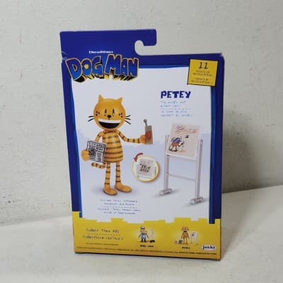 Jakks Dog Man Movie Petey 5" Inch Figure Kids Toy Evil Cat NEW - Thumbnail 5