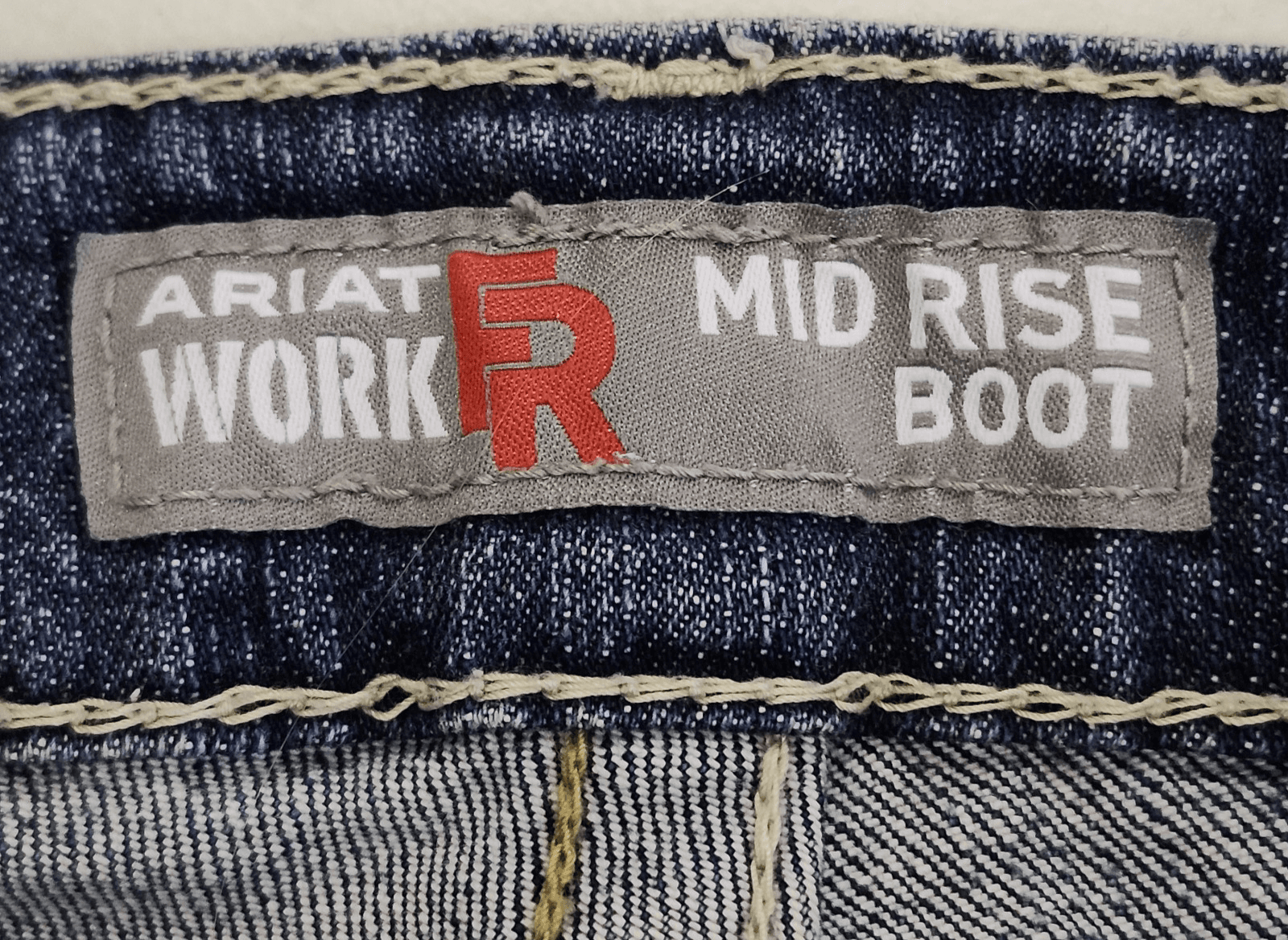Ariat Jeans Women's 28R Blue FR Flame Resistant Mid Rise Boot Western Work Wear - Thumbnail 7