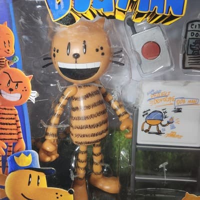 Jakks Dog Man Movie Petey 5" Inch Figure Kids Toy Evil Cat NEW - Thumbnail 2