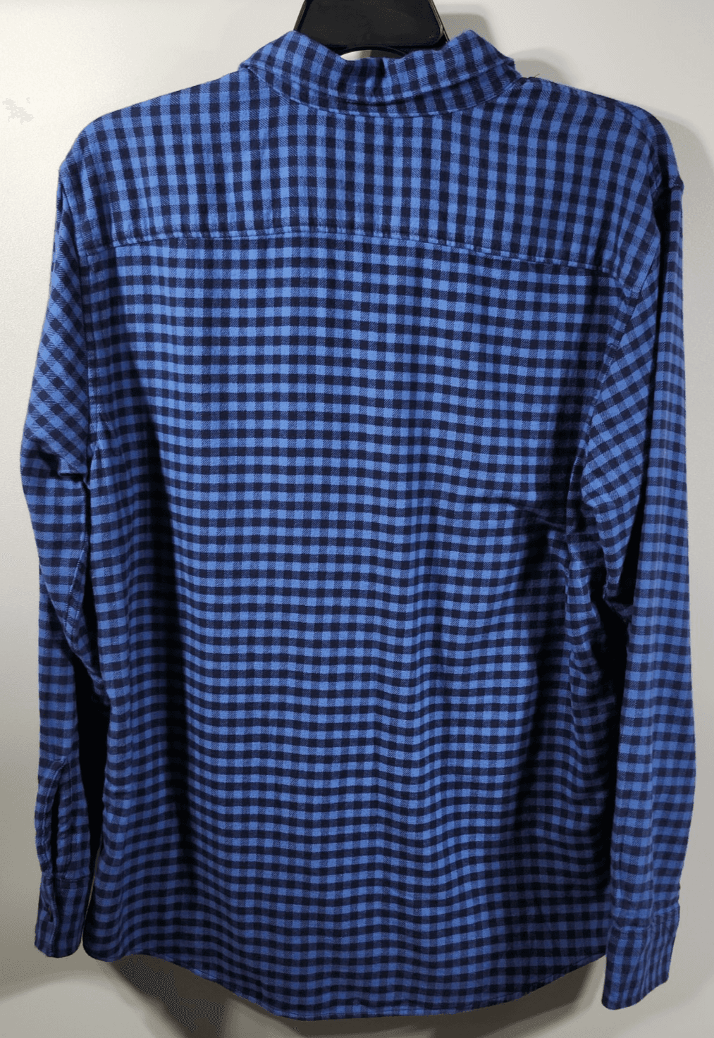 American Eagle Men’s XL Shirt Long Sleeve Button Up Flannel Blue Black - Thumbnail 4