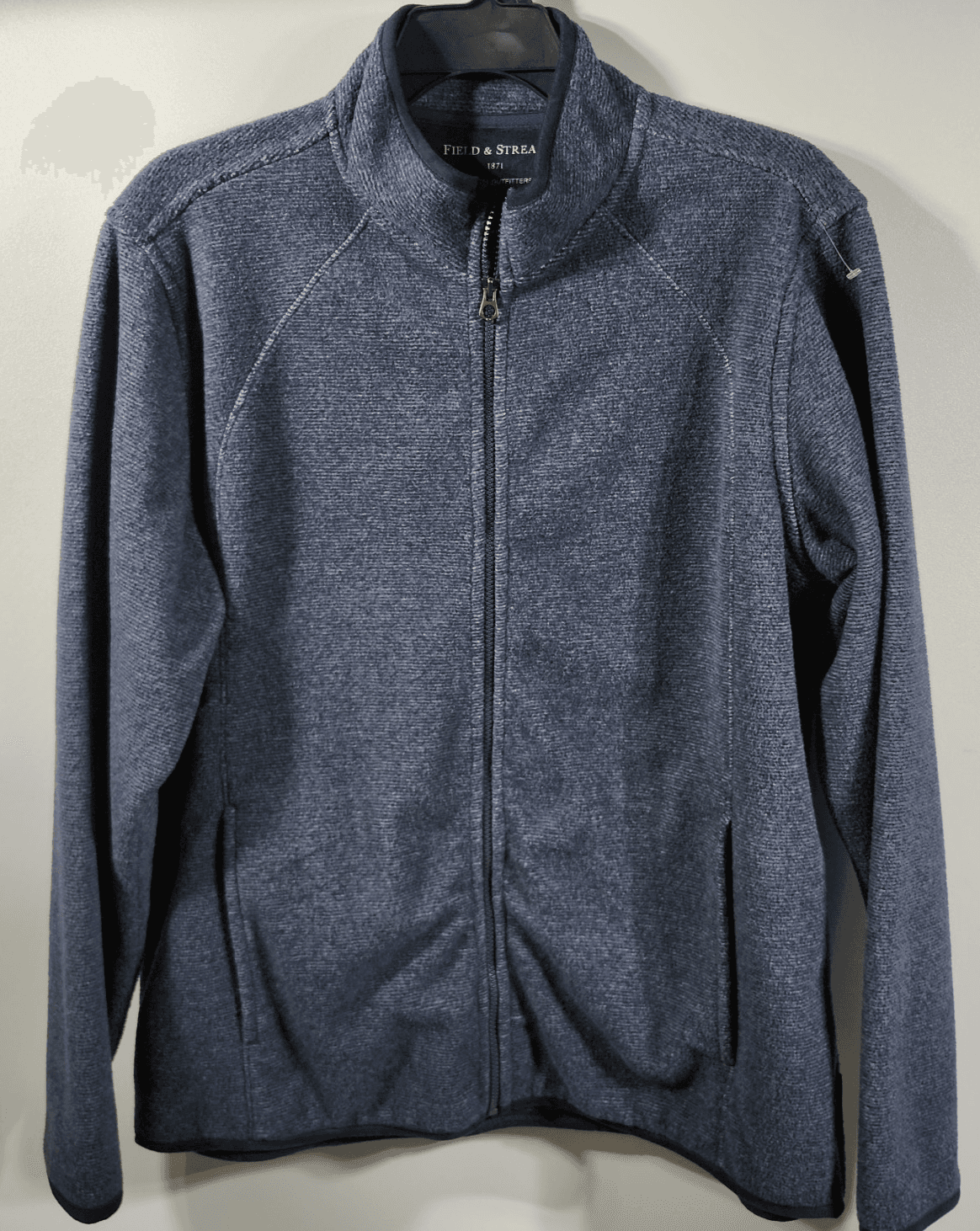 Field and Stream Men's XL Fleece Full Zip Jacket Blue Long Sleeve - Thumbnail 5