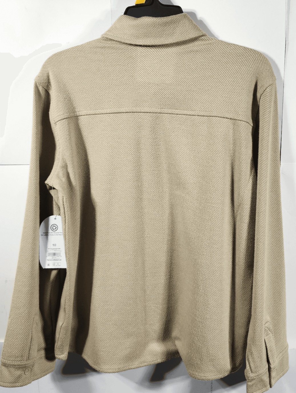 Wonder Nation Boy's Shirt Size 10 Long Sleeve Beige Button Up NEW - Thumbnail 4