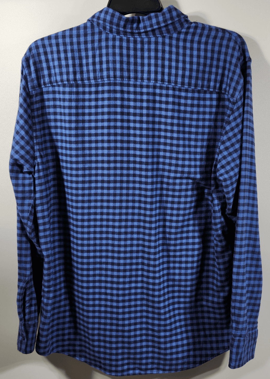 American Eagle Men’s XL Shirt Long Sleeve Button Up Flannel Blue Black - Thumbnail 6