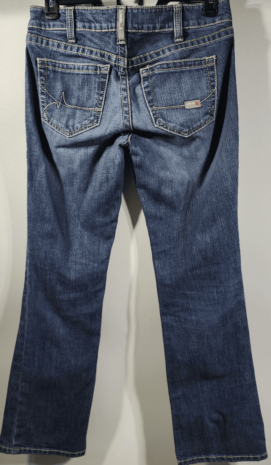 Ariat Jeans Women's 28R Blue FR Flame Resistant Mid Rise Boot Western Work Wear - Thumbnail 4