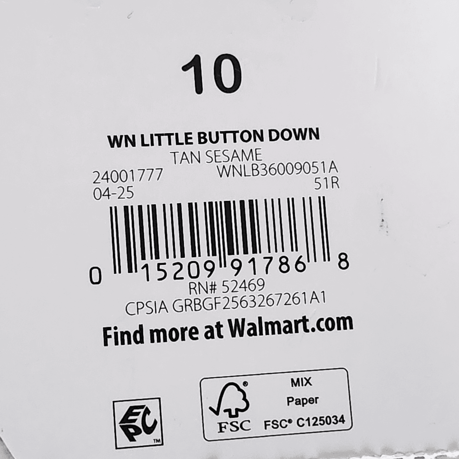 Wonder Nation Boy's Shirt Size 10 Long Sleeve Beige Button Up NEW - Thumbnail 8