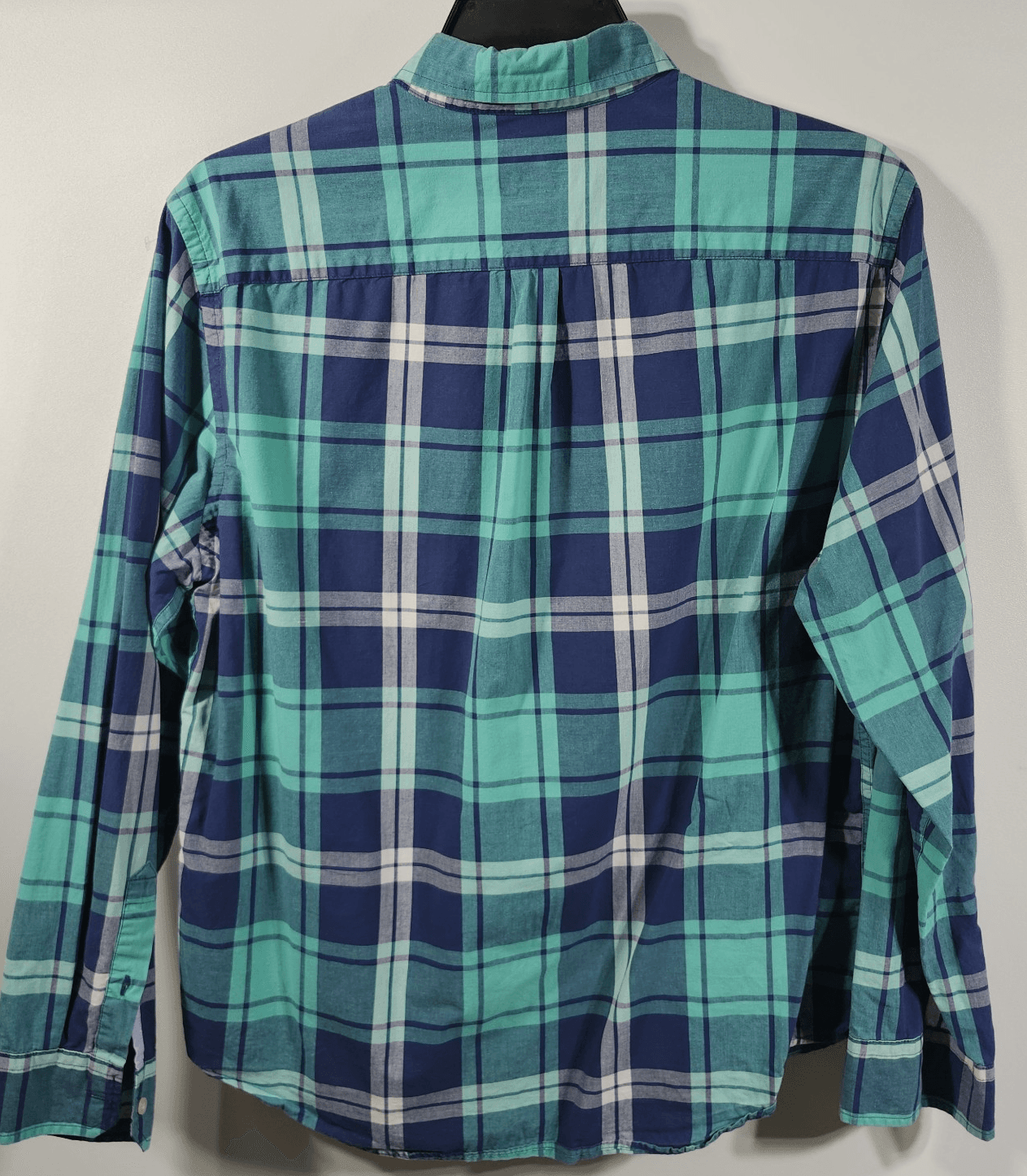 American Eagle Shirt Men's Large Plaid Prep Fit Button Down Long Sleeve - Thumbnail 4