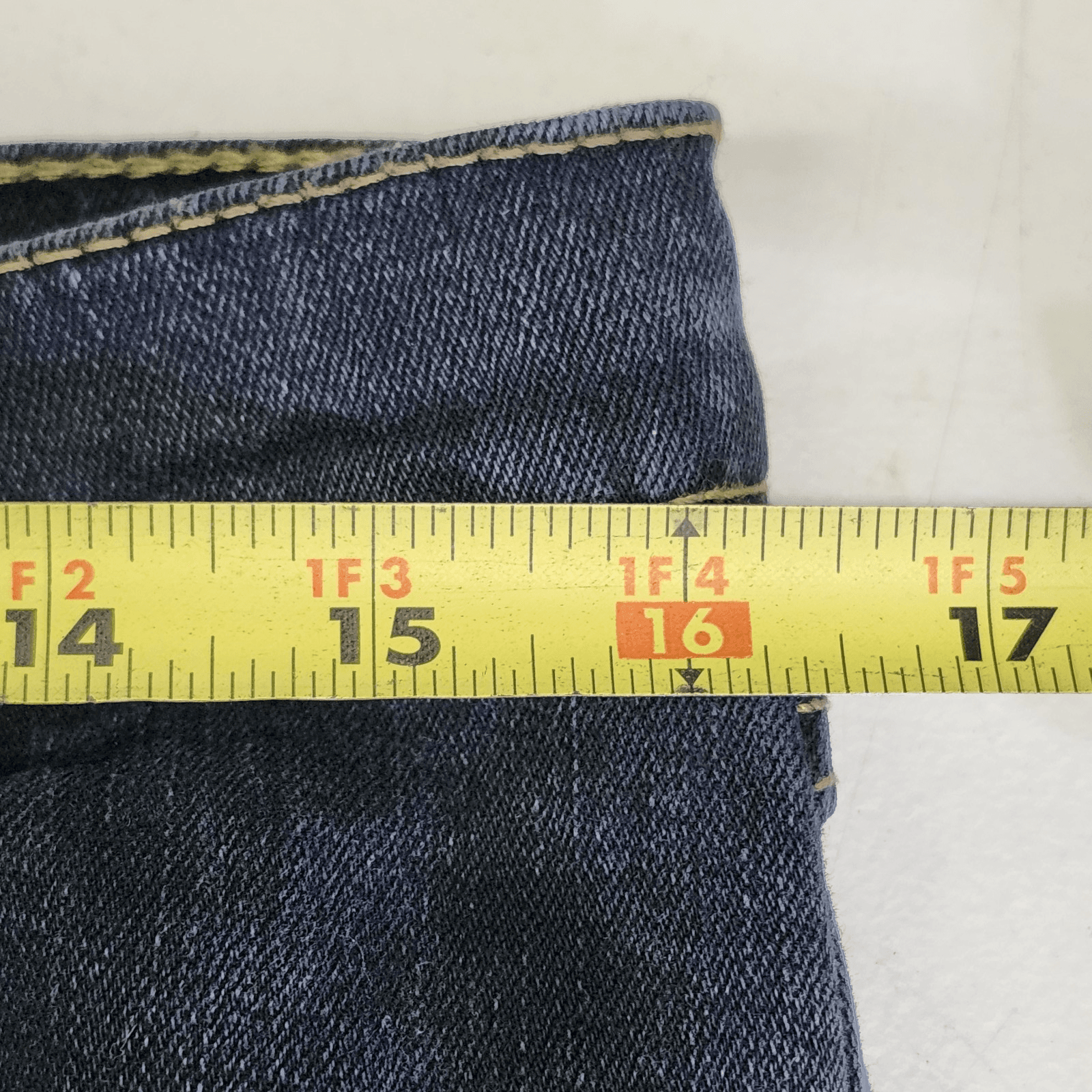 Wrangler Mens Slim Straight Jeans Size 32x32 Blue Denim Comfort Flex Waist - Thumbnail 2