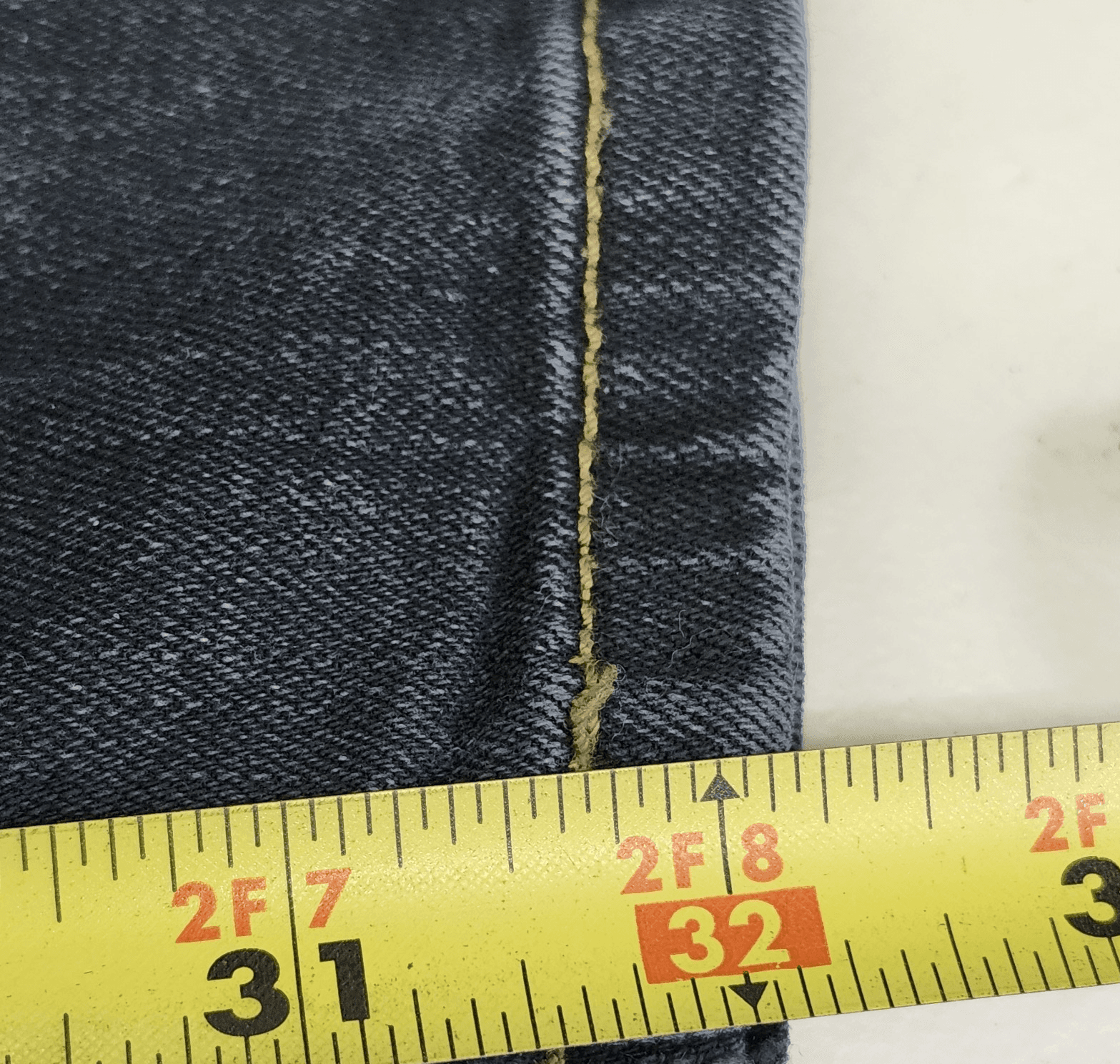 Wrangler Mens Slim Straight Jeans Size 32x32 Blue Denim Comfort Flex Waist - Thumbnail 3