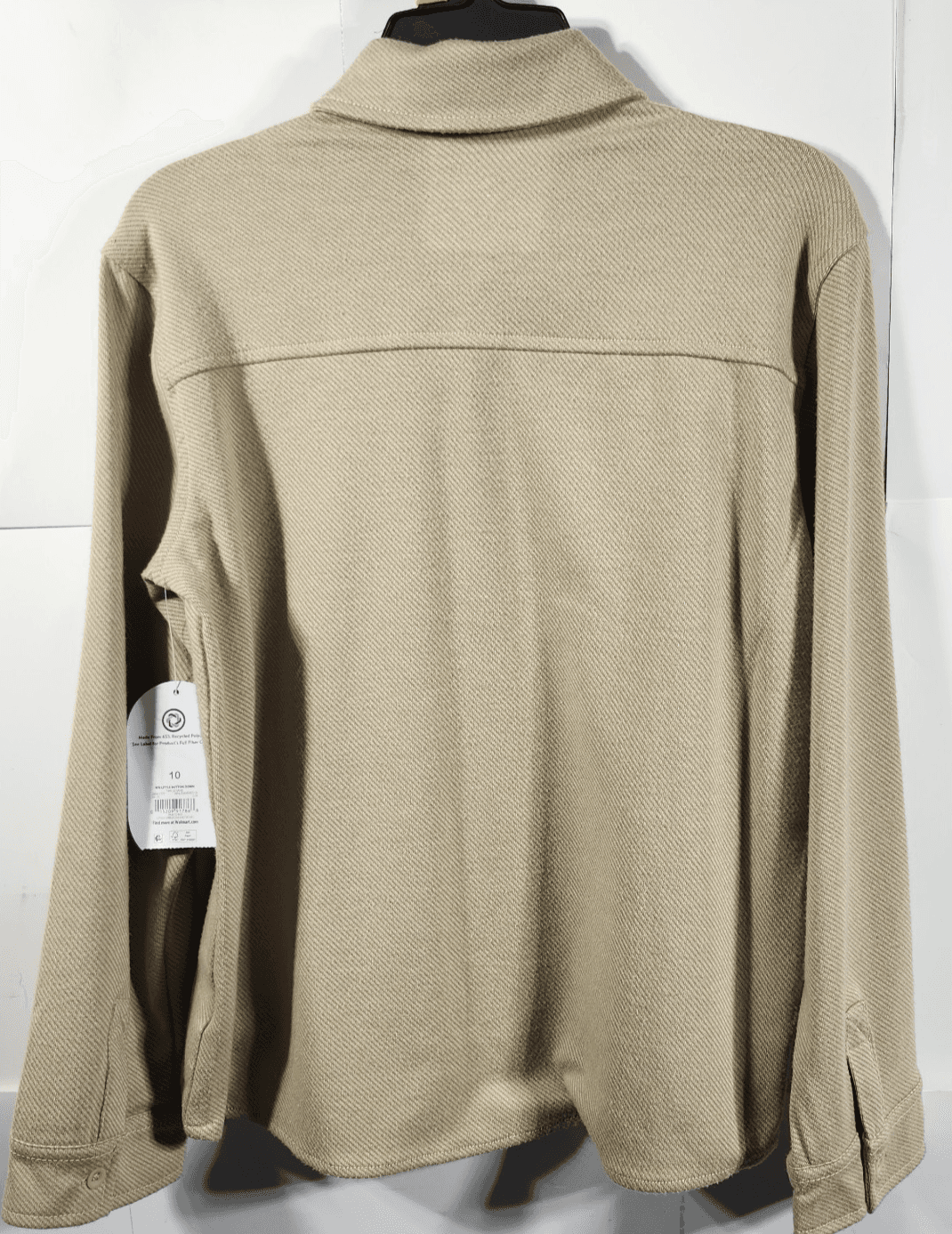 Wonder Nation Boy's Shirt Size 10 Long Sleeve Beige Button Up NEW - Thumbnail 6