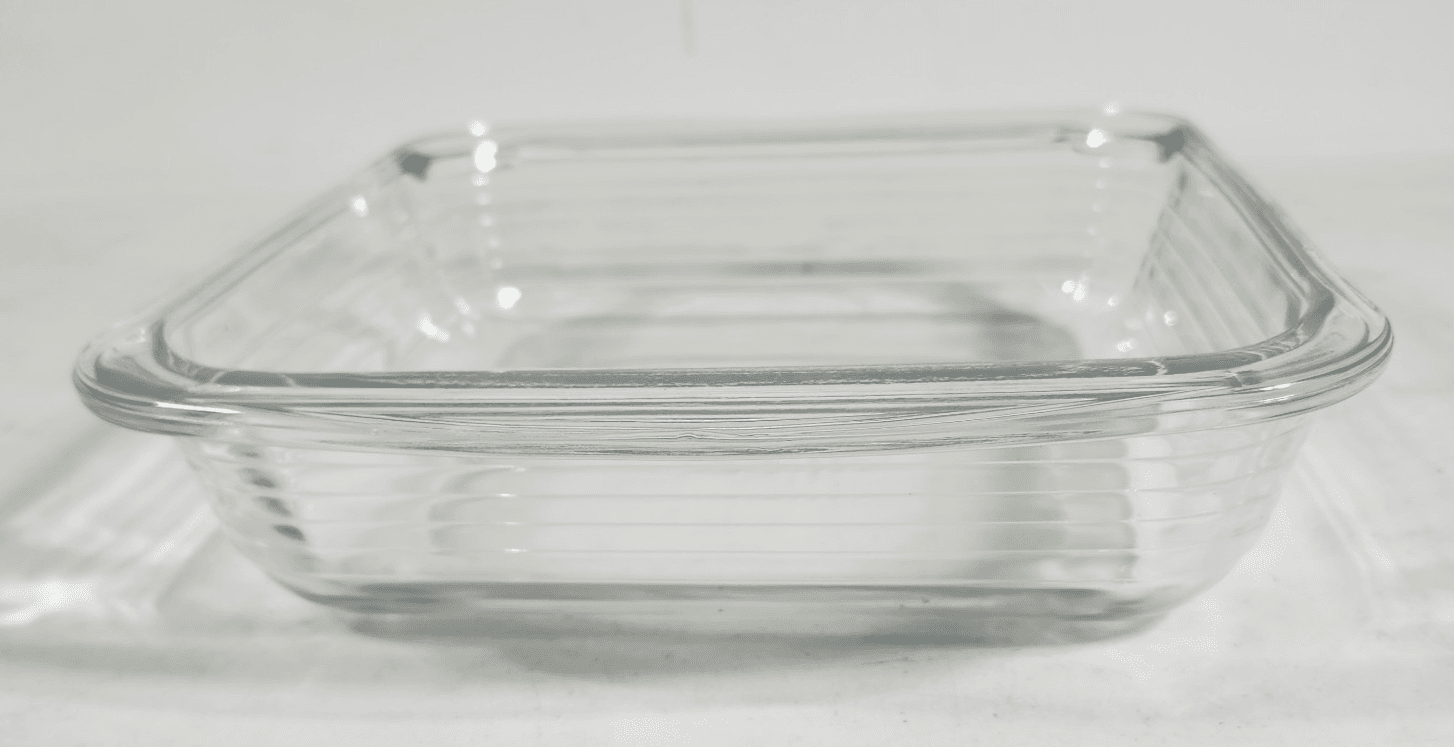 Libbey Square Clear Glass Baking Dish #15 Ridged Edge 8.25" X 8.25" Ovenware - Thumbnail 5