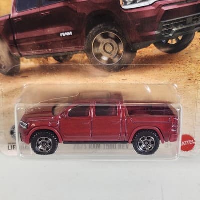 2026 Matchbox 2025 RAM 1500 REV Red 1/64 Pickup Truck Toy Vehicle NEW - Thumbnail 2