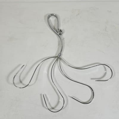 16" Space-Saving Tie Hanger Metal Closet Organizer Hook - Thumbnail 4