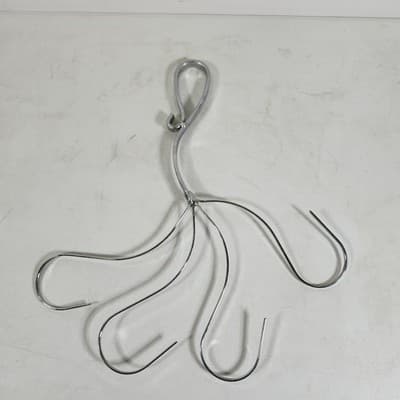 16" Space-Saving Tie Hanger Metal Closet Organizer Hook - Thumbnail 2