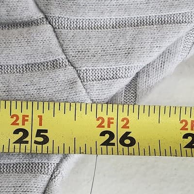 Time and Tru Women's XXL Shirt Ribbed Hacci V-neck Top Gray NEW - Thumbnail 2