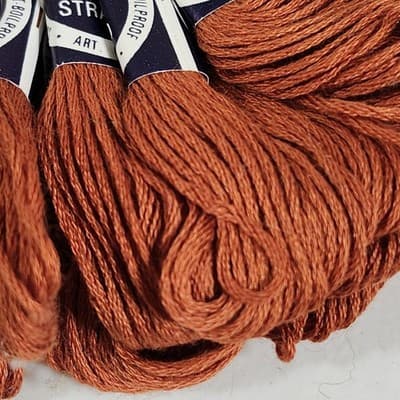 Bucilla 15 Skeins 6 Strand Cotton Embroidery Thread 2614 Orange Bundle Lot New - Thumbnail 3